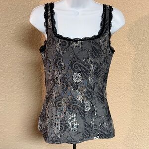 4/$15 White House Black Market Paisley Top
